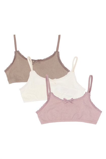 The New Pige Undertøj Begynder Top 3.pak - Multi Colour